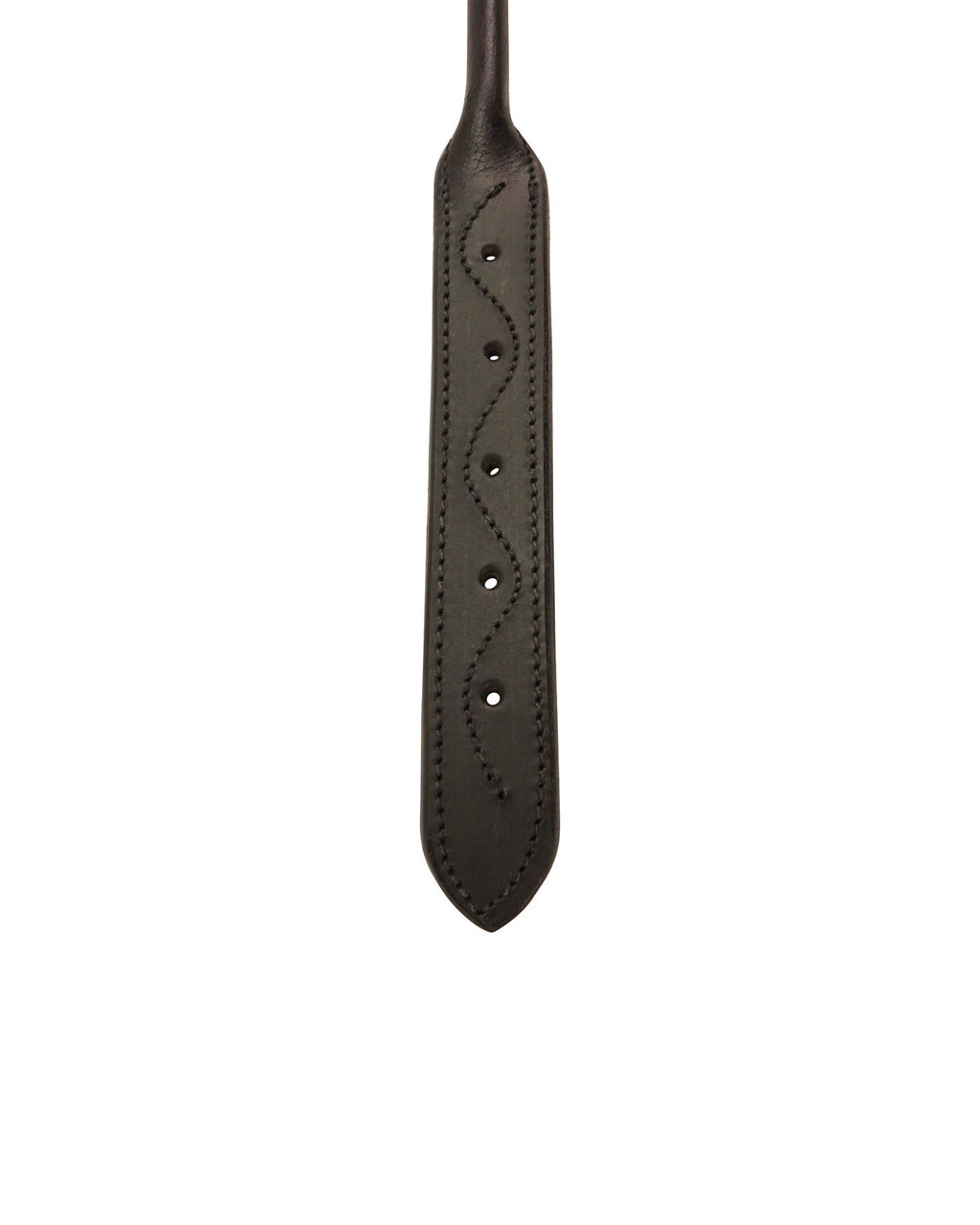 CuteNfuzzy Round Rolled Fancy Leather Dog Collar with Stainless Steel Rolled Buckle for Comfort