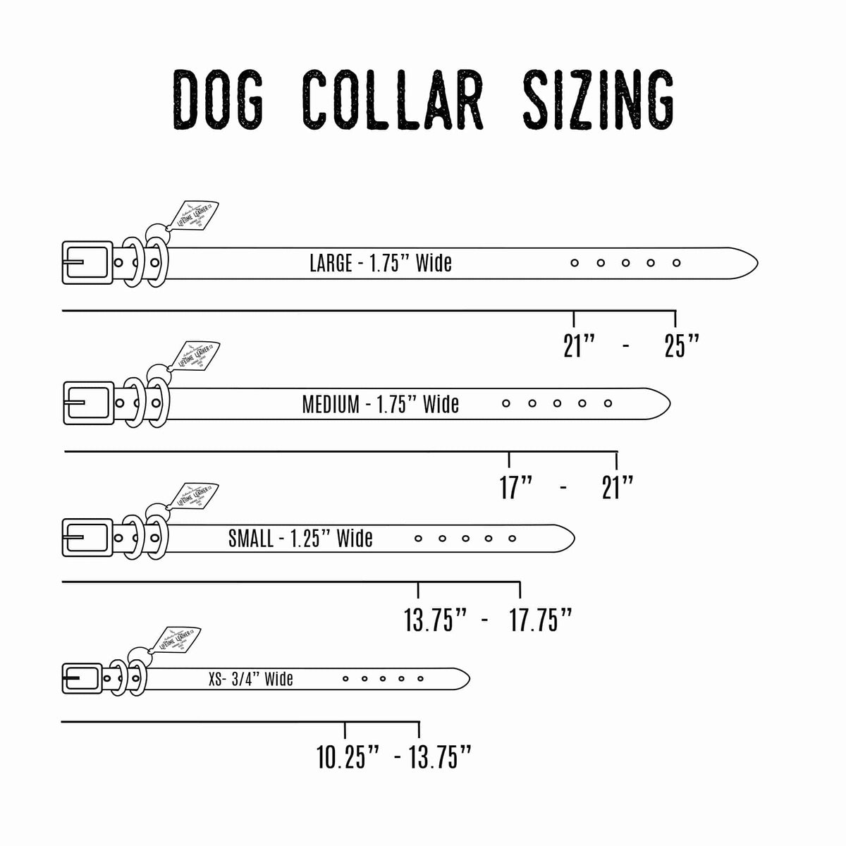Leather Dog Collar - Classic