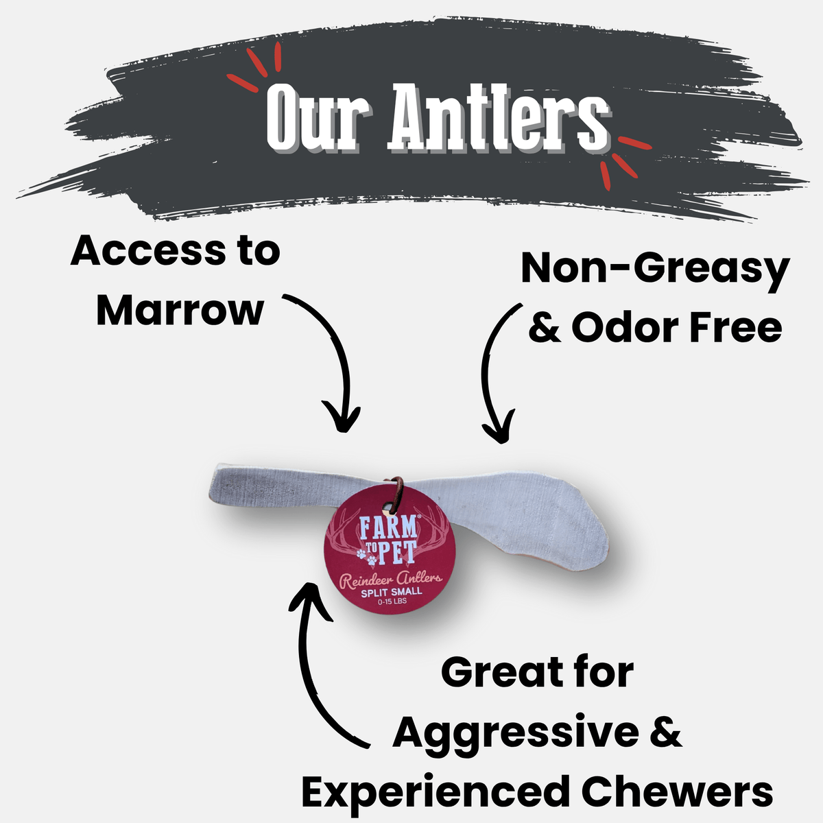 Reindeer Antler Dog Chews | Organic Chews for Dogs