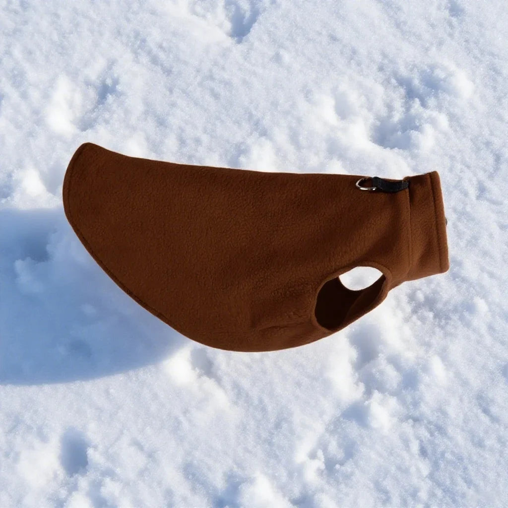 Fleece Dog Vest with Leash Hole for Small Dogs