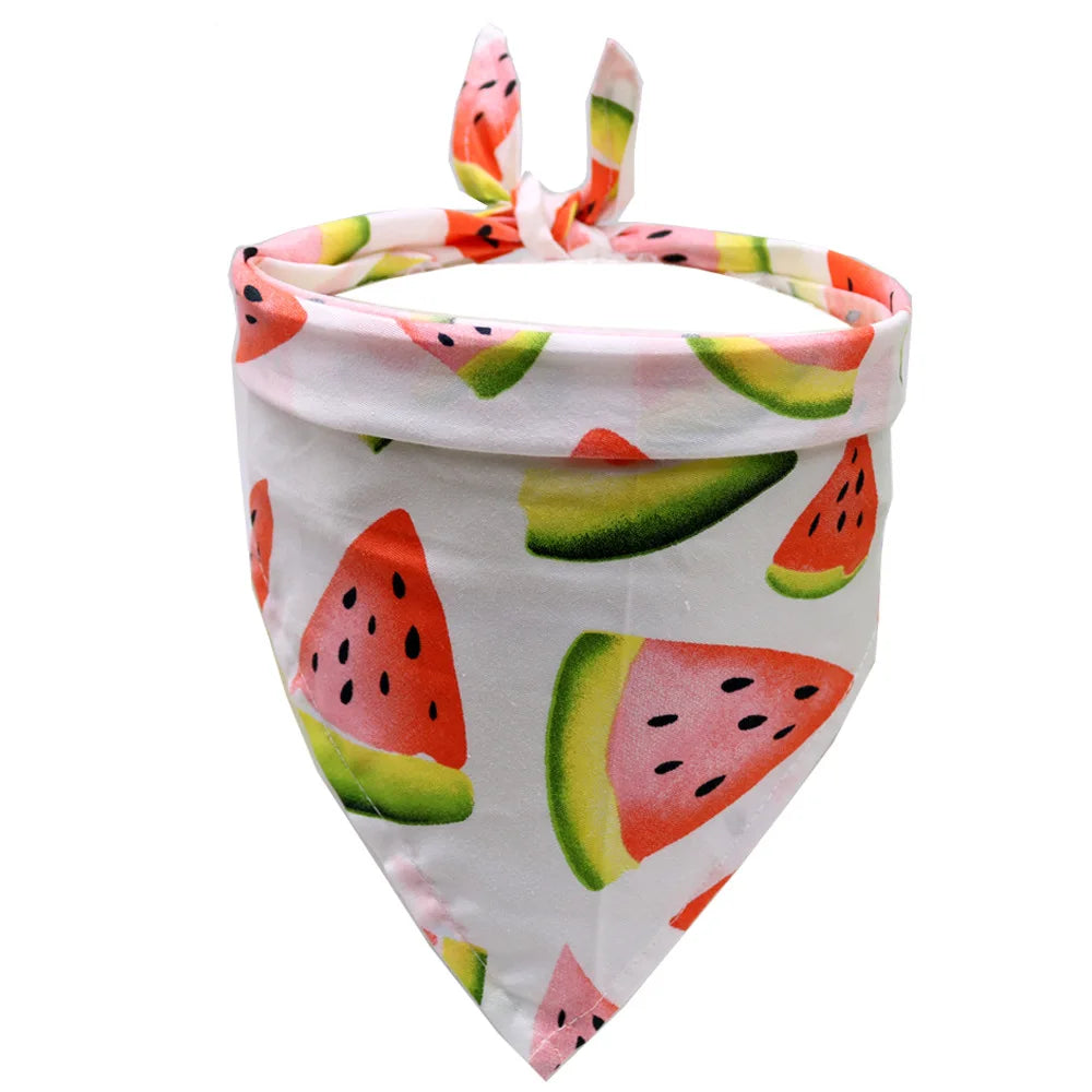 Fruit Print Pet Bandana Scarf
