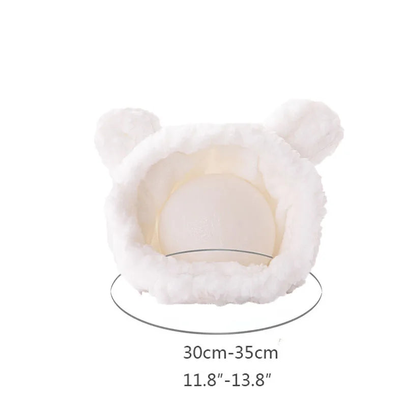 Plush Bear & Bunny Ear Pet Hat