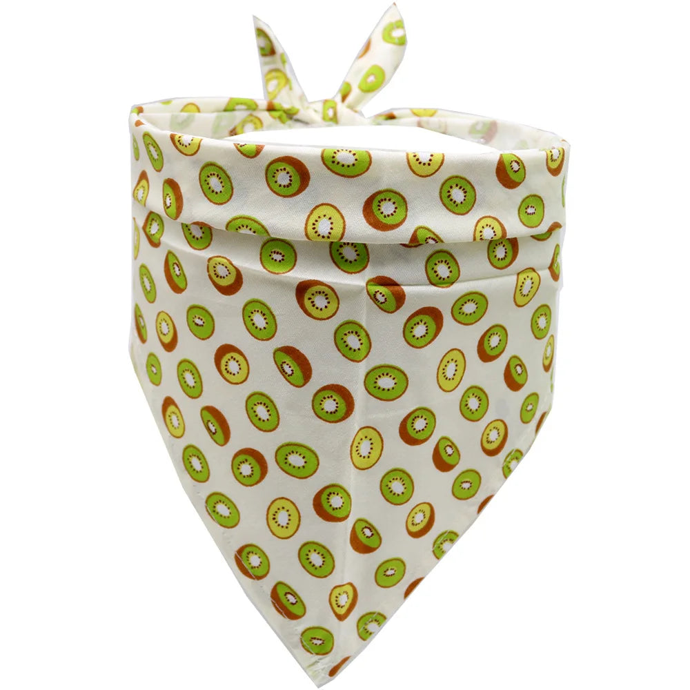 Fruit Print Pet Bandana Scarf