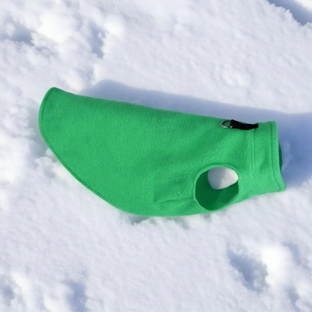 Fleece Dog Vest with Leash Hole for Small Dogs