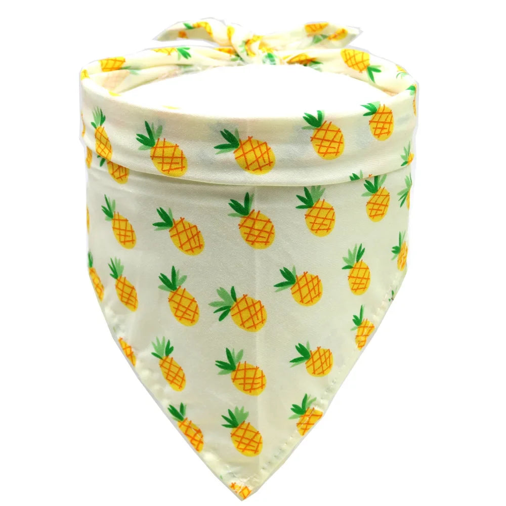 Fruit Print Pet Bandana Scarf