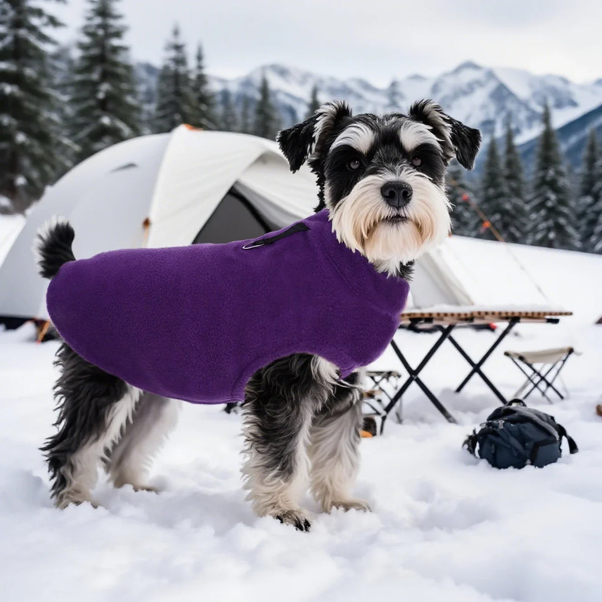 Fleece Dog Vest with Leash Hole for Small Dogs
