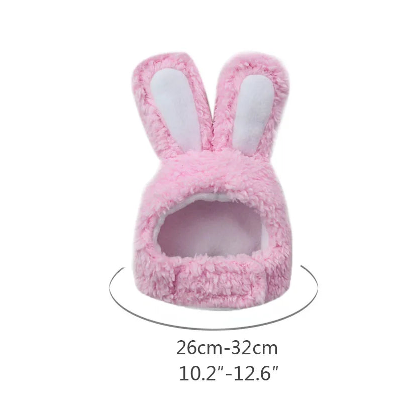 Plush Bear & Bunny Ear Pet Hat