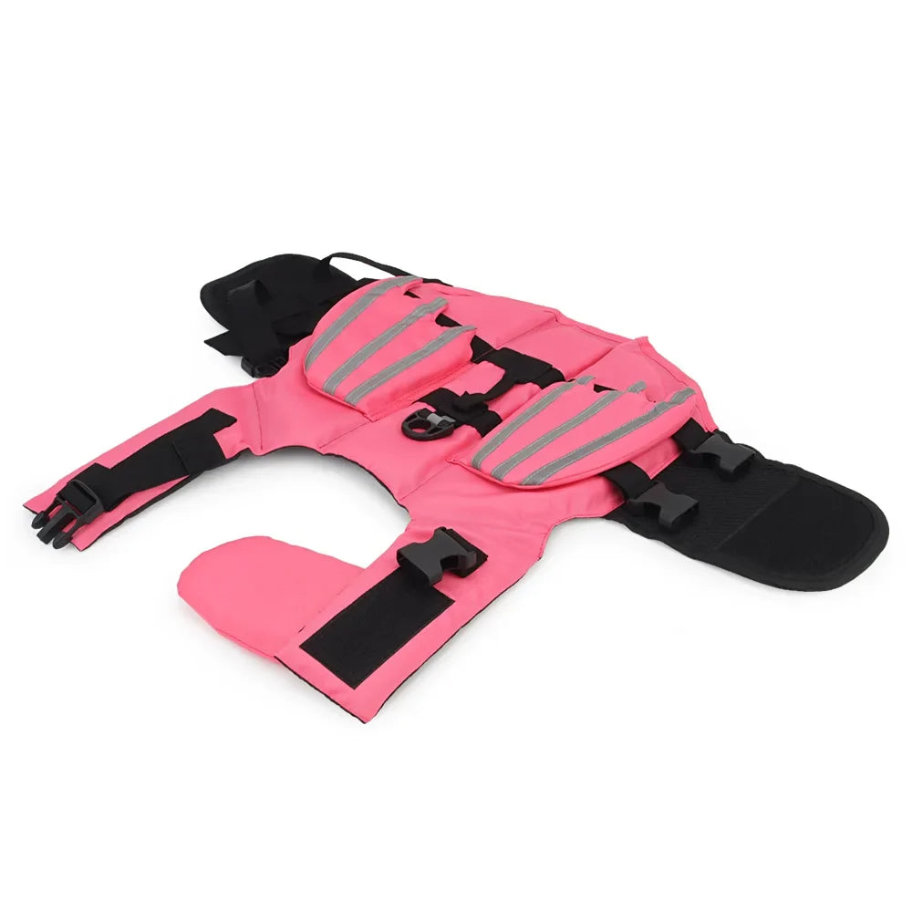 Dog Life Jacket Vest with Reflective Dragon Wings