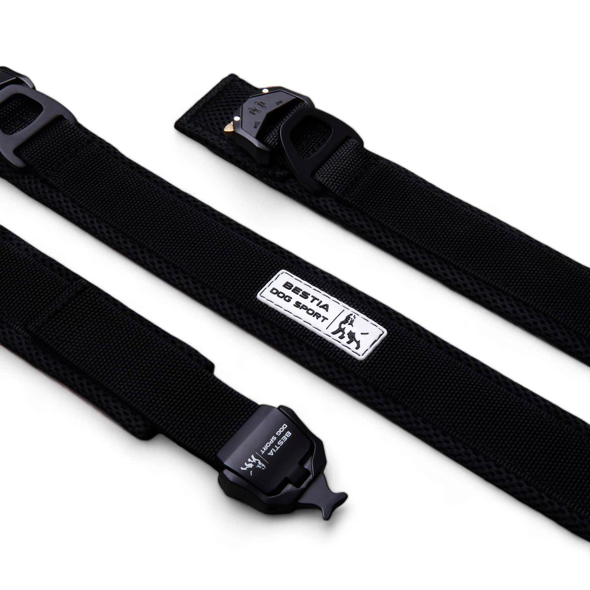 BESTIA DOG SPORT FAST RELEASE COLLAR BLACK